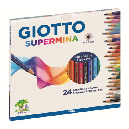 Giotto Astuccio 24 Pastelli Supermina 