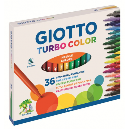 Giotto Astuccio 36 Pennarelli Turbo Color 