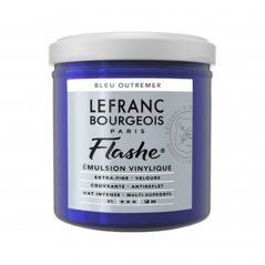 Lefranc  Bourgeois Acrilico Flashe Serie 1 125ml Vaso In Vetro 329(043)blu Oltremare