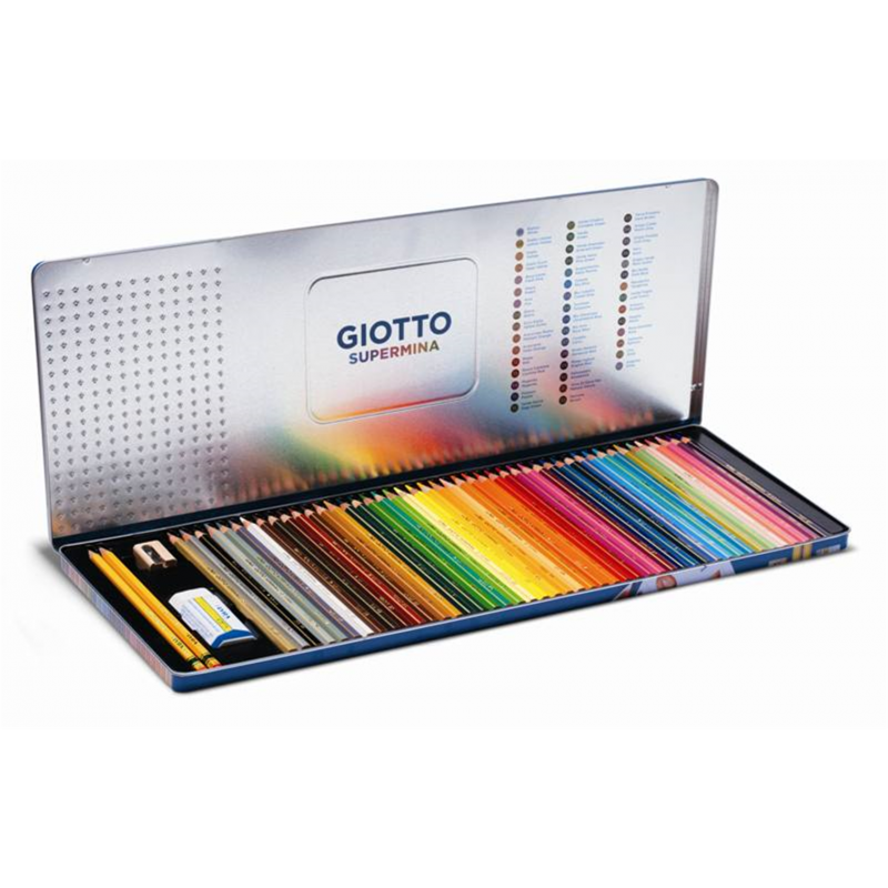 Giotto 50 Metal Case Supermina Crayons 
