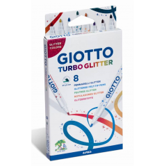 Giotto Astuccio 8 Pennarelli  Turbo Glitter