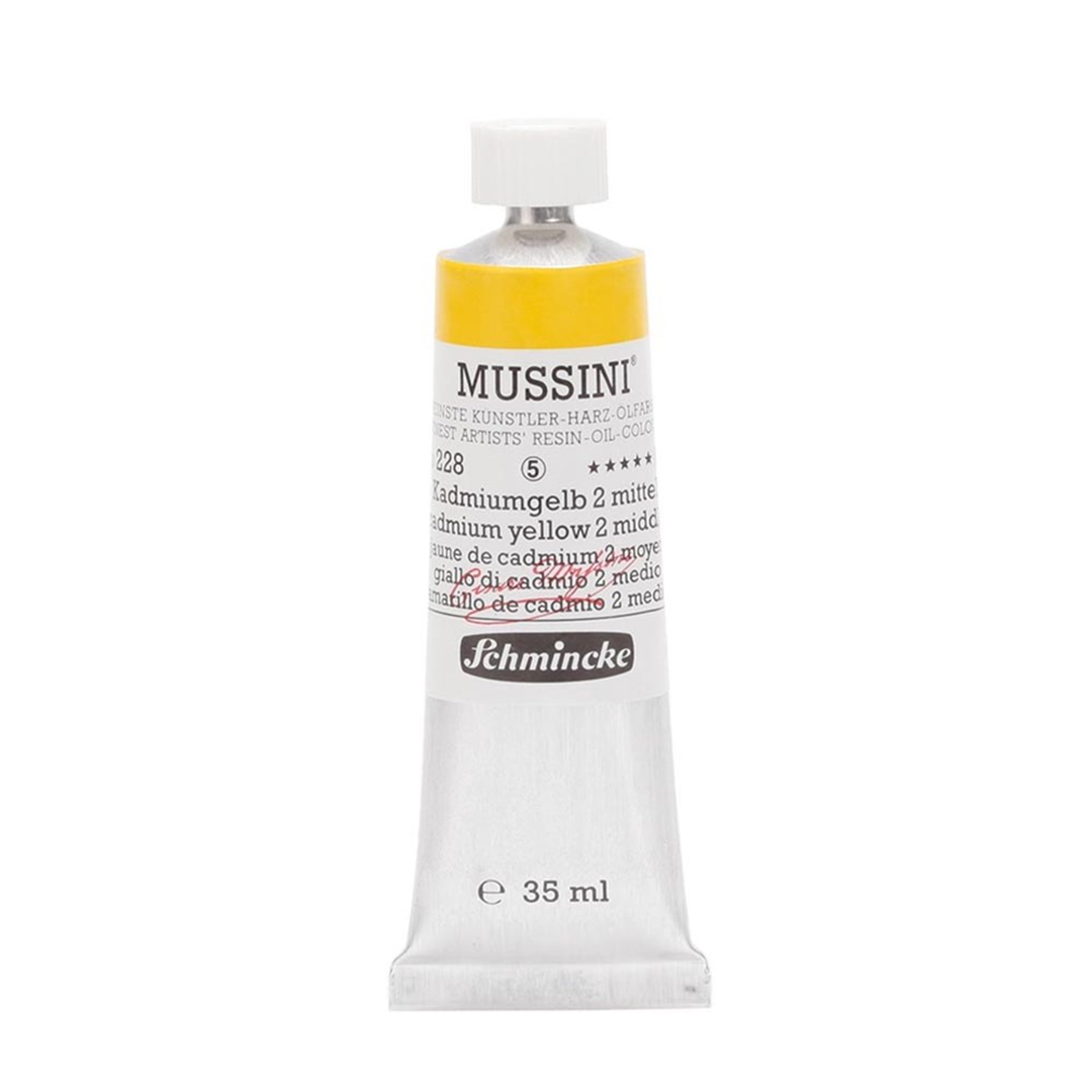 Colore Olio Mussini Ml35 Serie 5 228-Giallo Di Cadmio 2 Medio — immagine 2