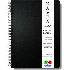 For en dagstur frynser Hjelm Kappa Spiral Notebook A4 Sheets 80 Gr. 110 Extra-White-Vertecchi Arte