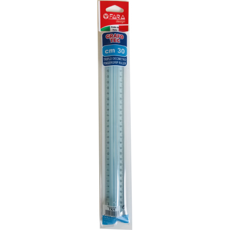 Righello Cm.30 Stampato In Polistirolo Serie Grafotec