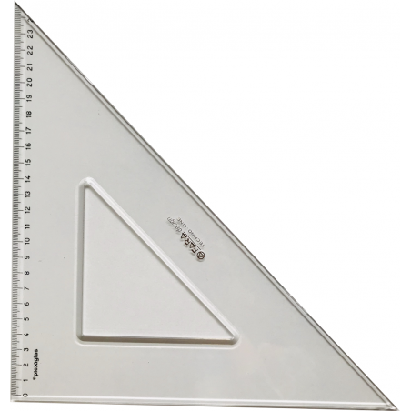 Squadra Plexiglas Crystal Cm 37 45 Gradi