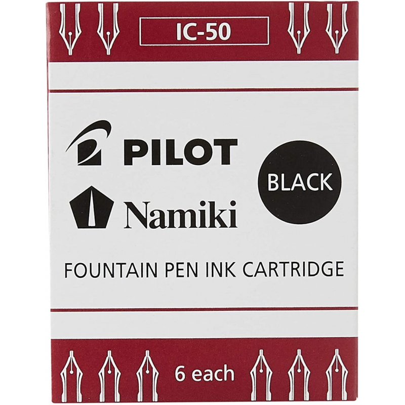 Ic-50 Nere - Cartucce Per Penne Stilografiche 6 Pezzi