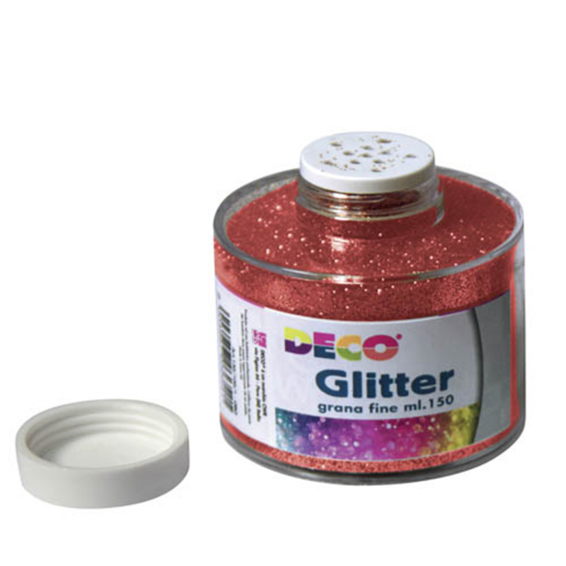 Cwr Glitter Jar 150 Ml With Dispenser Red