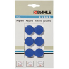 Magnets Diameter 24 Mm - Height 7 Mm, Force 3 N - Pack. 6 Pcs. - Blue Color | Dahle