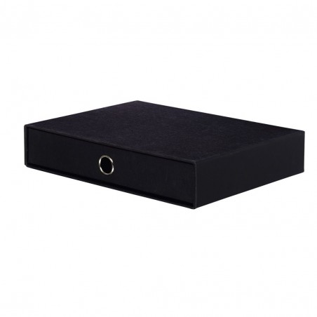 Scatola A4 Cassetto  C/asola Soho Nero 70