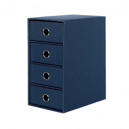 Scatola 4 Cassetti 250x175x320mm Soho Blu Navy 90