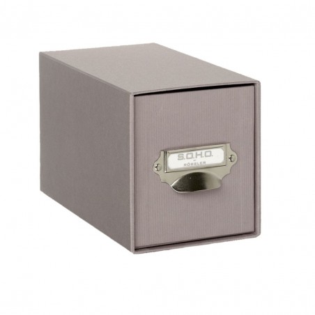 Scatola Cd Con Manico Soho 260x154x140mm Grigio Taupe 49