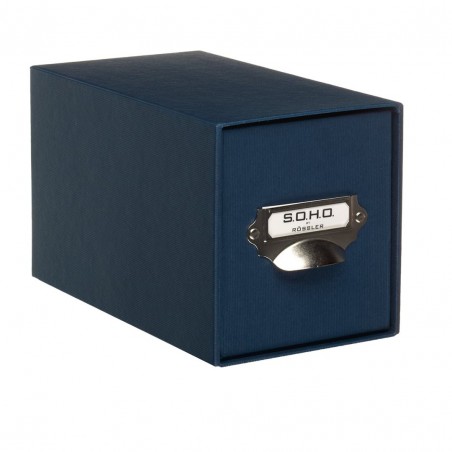 Scatola Cd Con Manico Soho 260x154x140mm Blu Navy 90