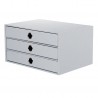 Box A4 3 Drawers With Slot 250x343x185 Soho Stone Light Gray 17 | Rossler Soho