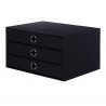 A4 Box 3 Drawers With Slot 250x343x185 Soho Black 70 | Rossler Soho