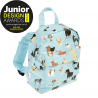 Cotton / Nylon Backpack With Pockets 28cm Dogs | Rex London