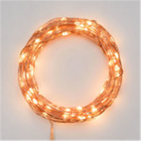 Catena Metal 100 Microled Con Telecomando Luce Bianca Calda