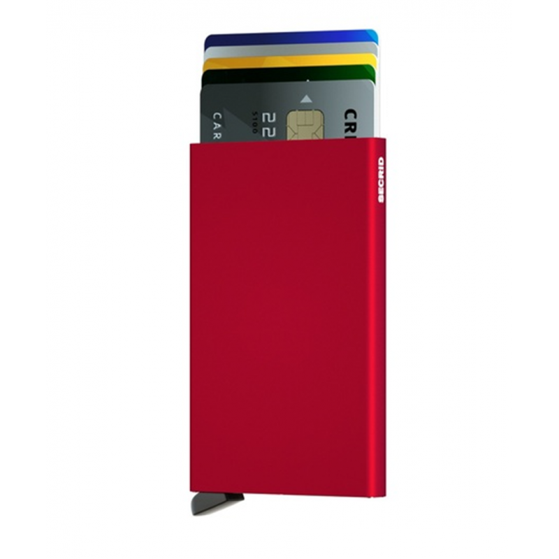 Secrid Cardprotector Alluminio 6 Carte  Rosso
