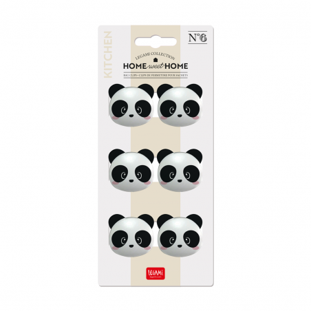 Clip Chiudipacco 6pz Panda
