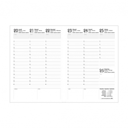 Ricambio Agenda 17x24cm 7g Ov Mood Spirale