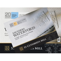 St Cuthberts Mill Blocco Acquerello Cm.41x31 300gr. 20 Fogli Saunders Waterford