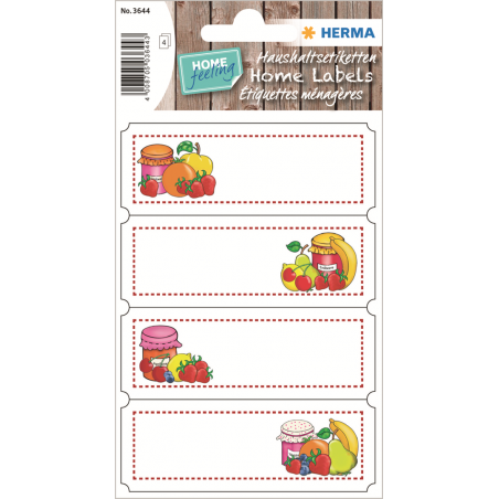 Herma Etichette Adesive  76x35mm 12pz Barattoli Frutta