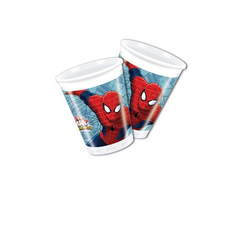 Decorata Party Bicchiere Plastica Disney 10pz Spiderman