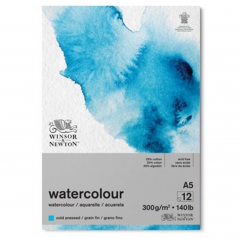 BLOCCO ARCHES AQUARELLE A5 14,8x21 100% COTONE 300 gr. 12 fg. G.FINA