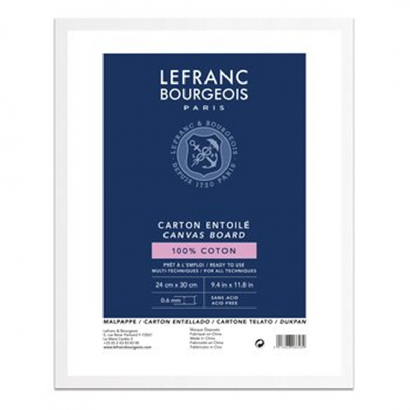 Lefranc Bourgeois Cartone Telato 24x30 cm 