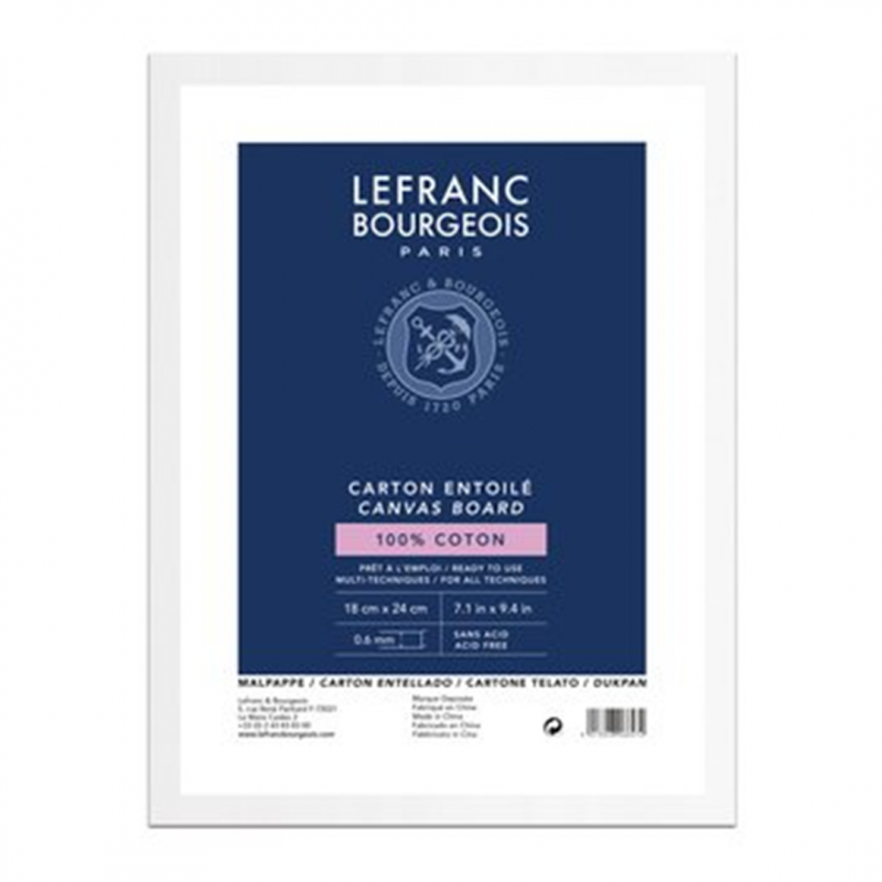 Lefranc Bourgeois Cartone Telato 18x24 