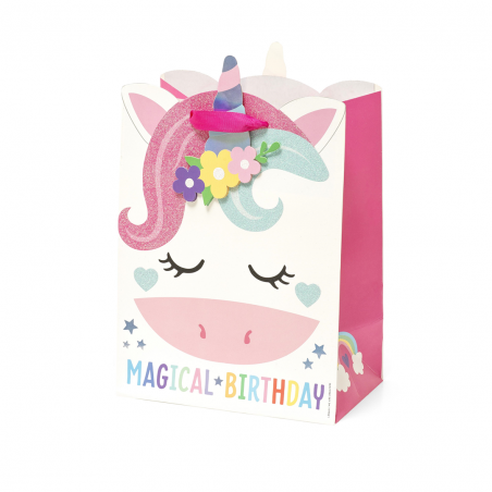 Busta Regalo Media 25x19x11,5cm Unicorn