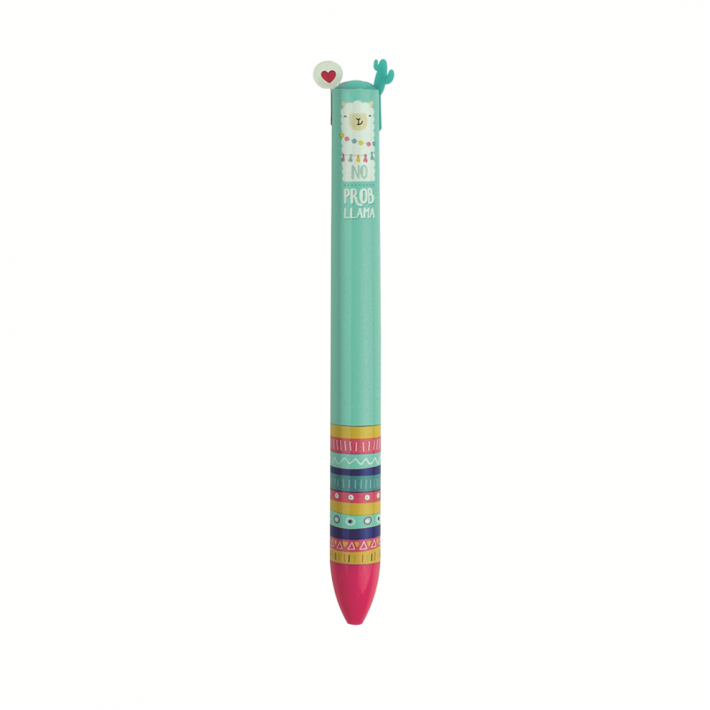 Penna A Due Colori Click & Clack Llama