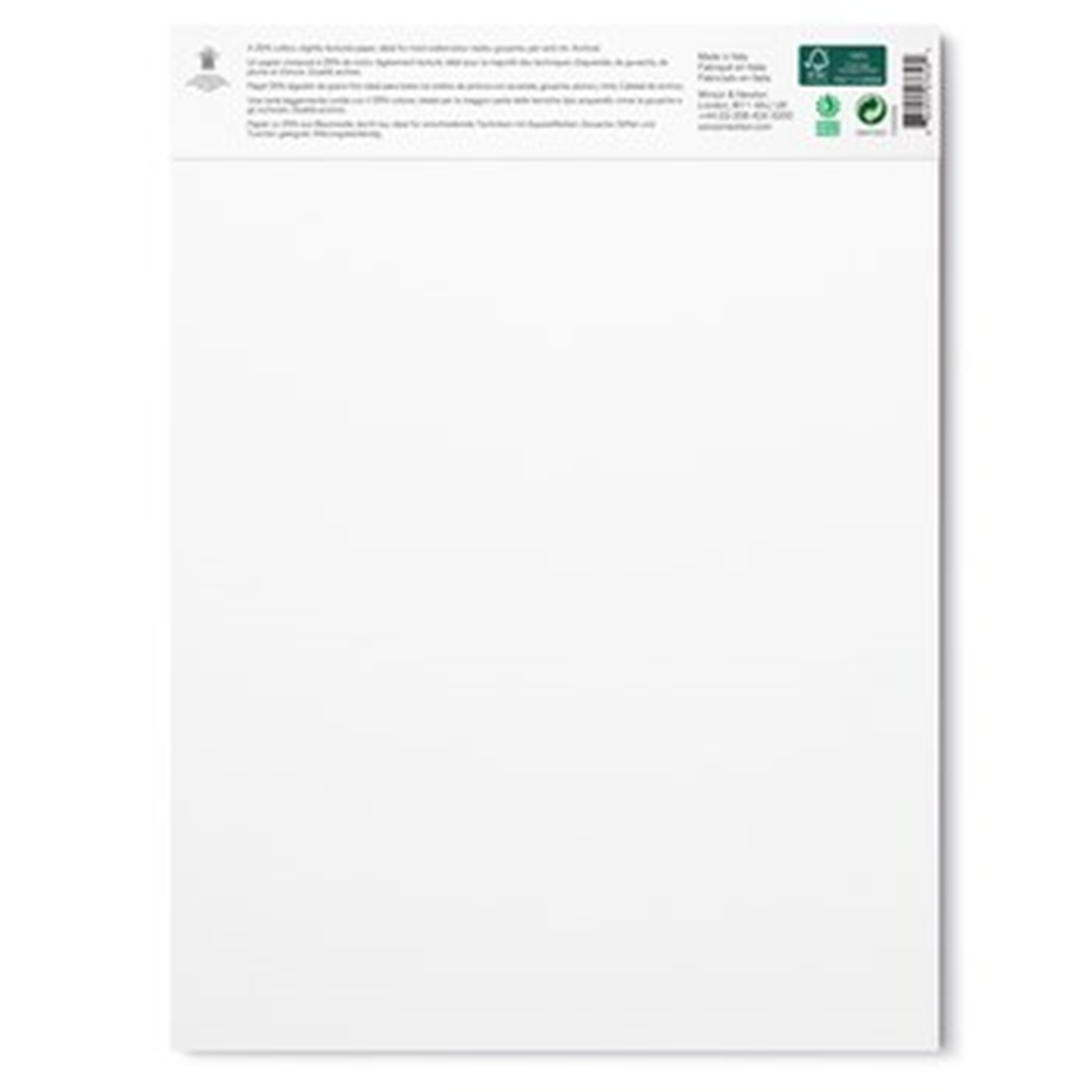 Blocco Acquerello  23x31cm Collato 1 Lato 12 Fogli  Gr300 Grana Fina — immagine 2