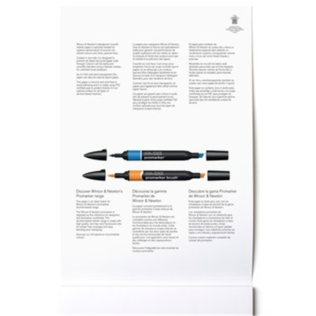Blocco Per Marker A4 75gr/mq Fogli 50 Carta Liscia Bleedproof — immagine 2