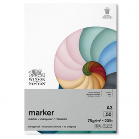Blocco Per Marker A3 75 Gr/mq Fogli 50 Carta Liscia Bleedproof
