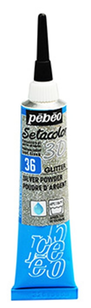 Setacolor 3d 20 Ml Effetto Glitter 036-Argento Polvere