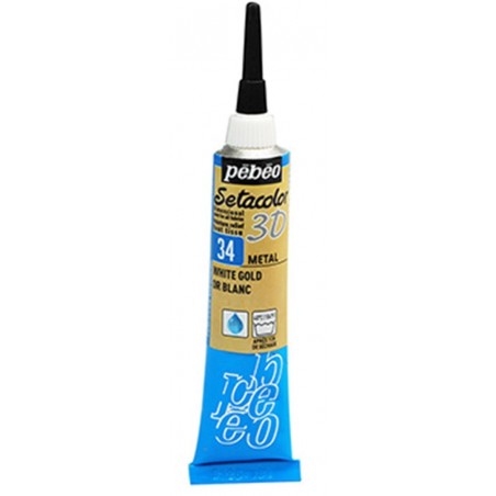Setacolor 3d 20 Ml Effetto Metallo 034-Oro Bianco