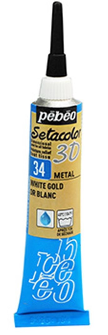 Setacolor 3d 20 Ml Effetto Metallo 034-Oro Bianco
