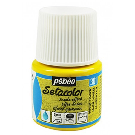 Colore Per Il Tessuto Setacolor Effetto Daime 301-Giallo Luce  - Flock Ml.45