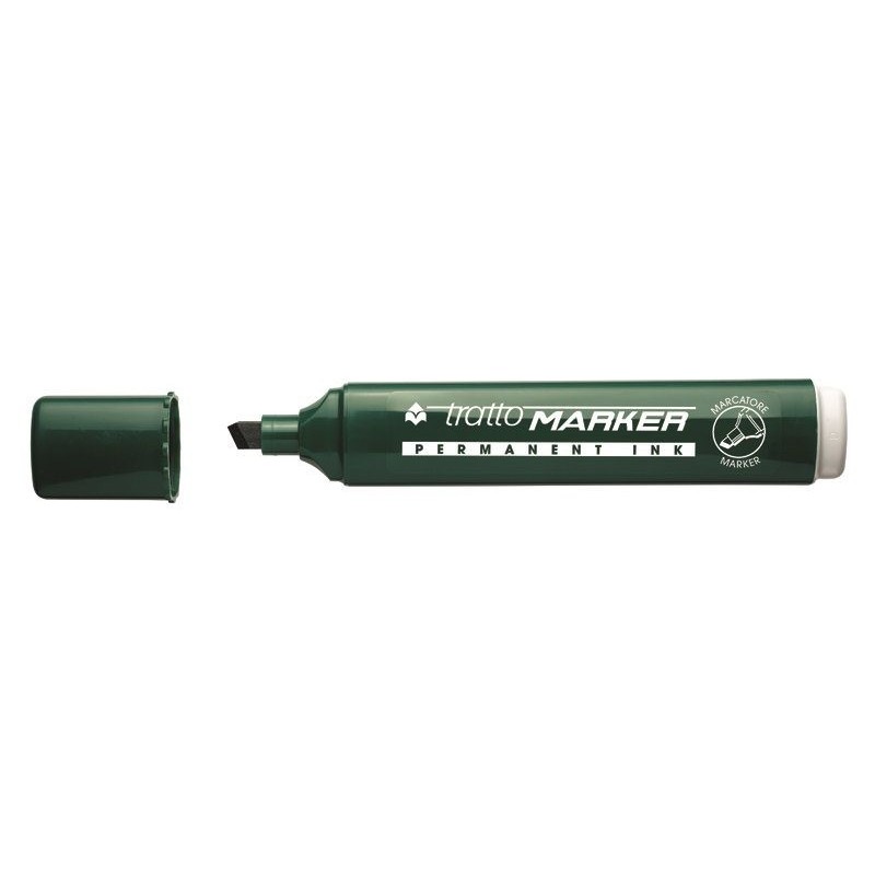 Pennarello Marker Scalpello Verde | Tratto-Vertecchi Ufficio