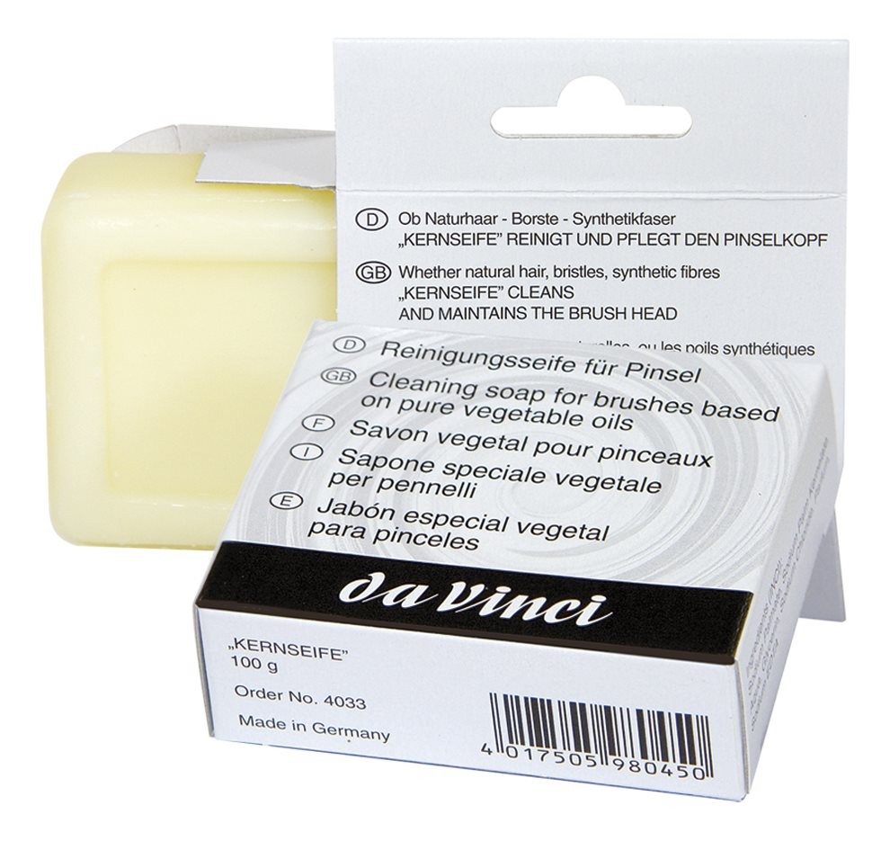 Da Vinci - Sapone Vegetale per la pulizia dei pennelli - Panetto da 100 gr — immagine 2