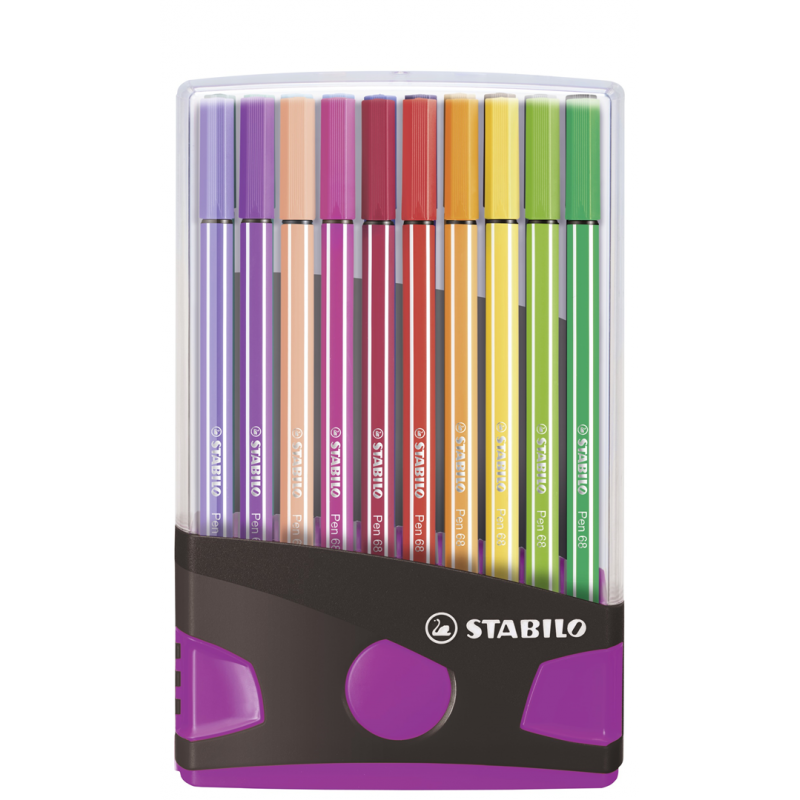 Pennarello Premium - STABILO Pen 68 - Astuccio da 18 - Soft Colors - Colori  assortiti