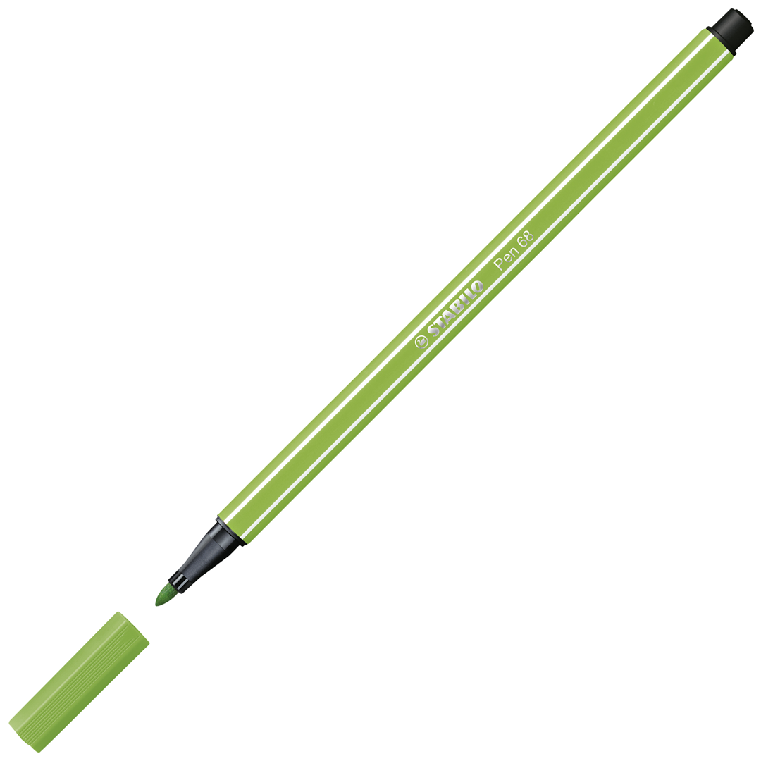 Pennarello Premium - STABILO Pen 68 Colorparade - Astuccio Desk-Set da 20 antracite/rosa - 20 colori assortiti — immagine 4