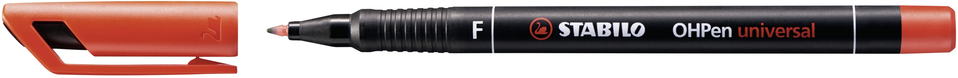 Marcatore - STABILO OHPen universal Permanente - Tratto Fine (0,7 mm) - Rosso — immagine 2