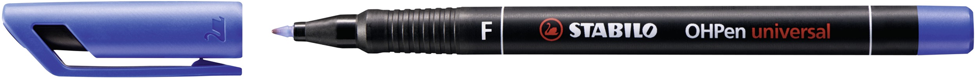 Marcatore - STABILO OHPen universal Permanente - Tratto Fine (0,7 mm) - Blu — immagine 2