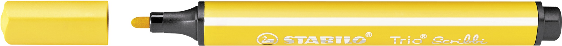 Pennarello triangolare con punta ammortizzata - STABILO Trio Scribbi - Giallo — immagine 2
