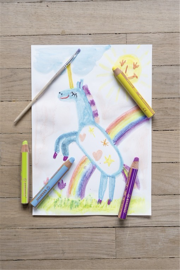 Matita colorata Multi-Funzione - STABILO woody 3 in 1 - Bianco — immagine 4