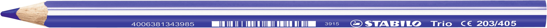 Matita colorata triangolare - STABILO Trio thick - Blu Oltremare — immagine 7