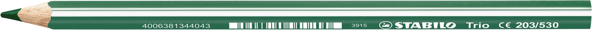 Matita colorata triangolare - STABILO Trio thick - Verde — immagine 7