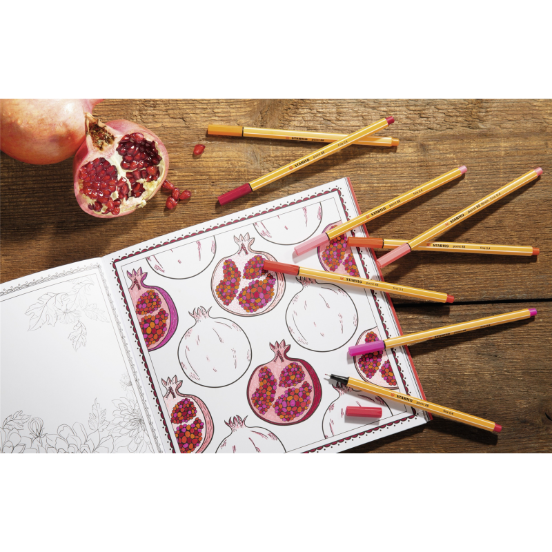 FINELINER - STABILO POINT 88 - COLORPARADE IN ROSSO - ASTUCCIO DA 20 CON APPENDINO - COLORI ASSORTITI — immagine 6