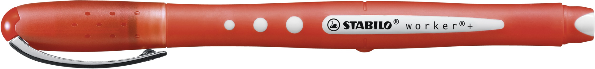 Penna Roller - STABILO worker+ colorful - Tratto 0,5 mm - Rosso — immagine 7